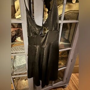 Free People Black Backless Dress